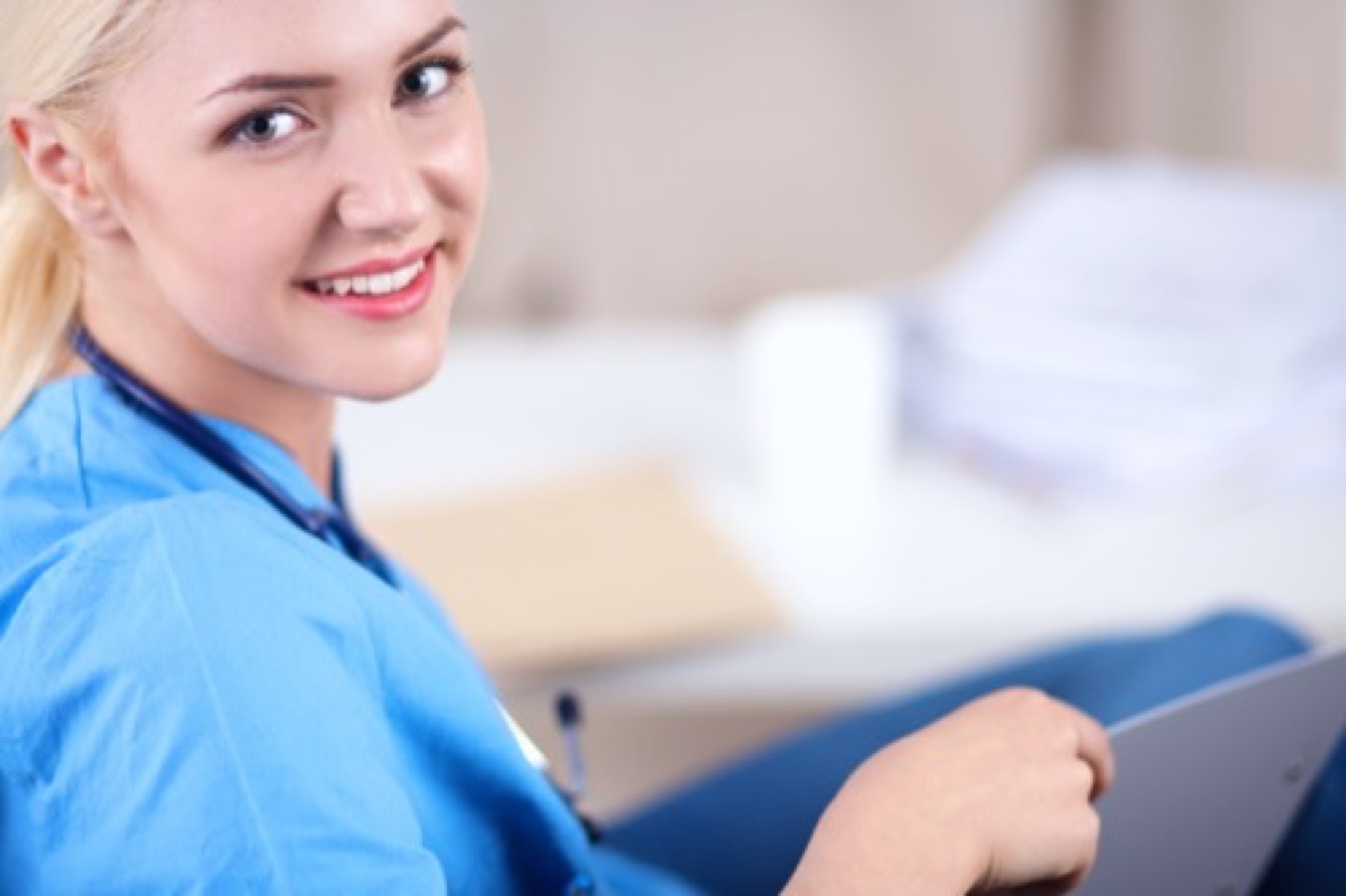 Young female healthcare worker